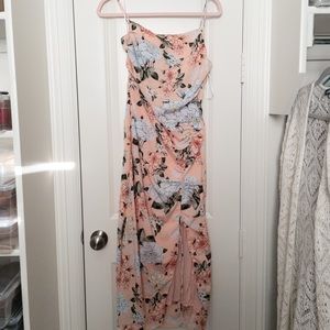 Midi dress with split